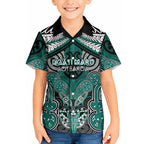 Aotearoa Iwi Ngati Maru Personalised Hawaiian Shirt Maori Kowhaiwhai Pattern