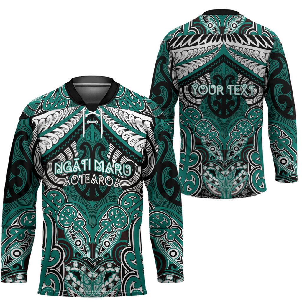 Aotearoa Iwi Ngati Maru Personalised Hockey Jersey Maori Kowhaiwhai Pattern