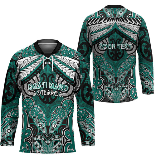 Aotearoa Iwi Ngati Maru Personalised Hockey Jersey Maori Kowhaiwhai Pattern