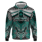 Aotearoa Iwi Ngati Maru Personalised Hoodie Maori Kowhaiwhai Pattern
