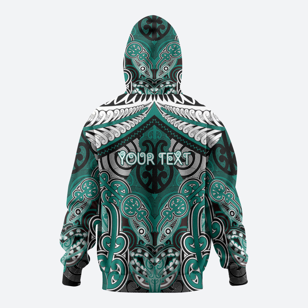 Aotearoa Iwi Ngati Maru Personalised Hoodie Maori Kowhaiwhai Pattern