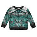Aotearoa Iwi Ngati Maru Personalised Kid Ugly Christmas Sweater Maori Kowhaiwhai Pattern