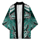 Aotearoa Iwi Ngati Maru Personalised Kimono Maori Kowhaiwhai Pattern