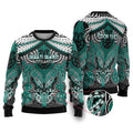 Aotearoa Iwi Ngati Maru Personalised Ugly Christmas Sweater Maori Kowhaiwhai Pattern