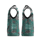 Aotearoa Iwi Ngati Maru Personalised Christmas Knitted V-Neck Vest Maori Kowhaiwhai Pattern