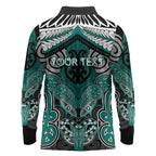 Aotearoa Iwi Ngati Maru Personalised Long Sleeve Polo Shirt Maori Kowhaiwhai Pattern