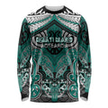 Aotearoa Iwi Ngati Maru Personalised Long Sleeve Shirt Maori Kowhaiwhai Pattern