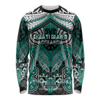 Aotearoa Iwi Ngati Maru Personalised Long Sleeve Shirt Maori Kowhaiwhai Pattern