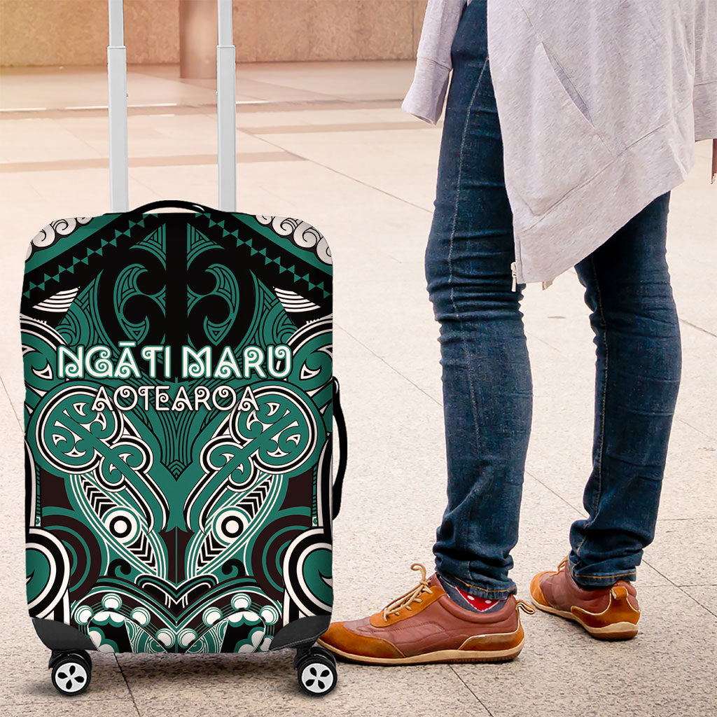 Aotearoa Iwi Ngati Maru Luggage Cover Maori Kowhaiwhai Pattern