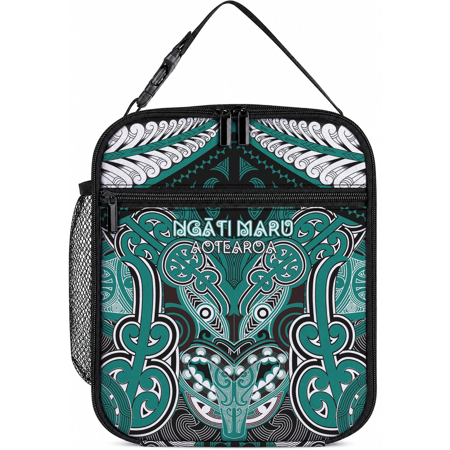 Aotearoa Iwi Ngati Maru Lunch Bag Maori Kowhaiwhai Pattern