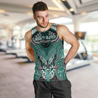 Aotearoa Iwi Ngati Maru Personalised Men Tank Top Maori Kowhaiwhai Pattern