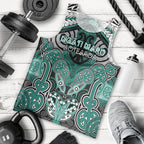 Aotearoa Iwi Ngati Maru Personalised Men Tank Top Maori Kowhaiwhai Pattern