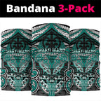 Aotearoa Iwi Ngati Maru Neck Gaiter Maori Kowhaiwhai Pattern
