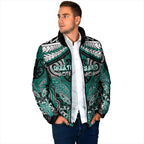 Aotearoa Iwi Ngati Maru Personalised Padded Jacket Maori Kowhaiwhai Pattern