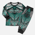 Aotearoa Iwi Ngati Maru Personalised Christmas Pajama Set Maori Kowhaiwhai Pattern