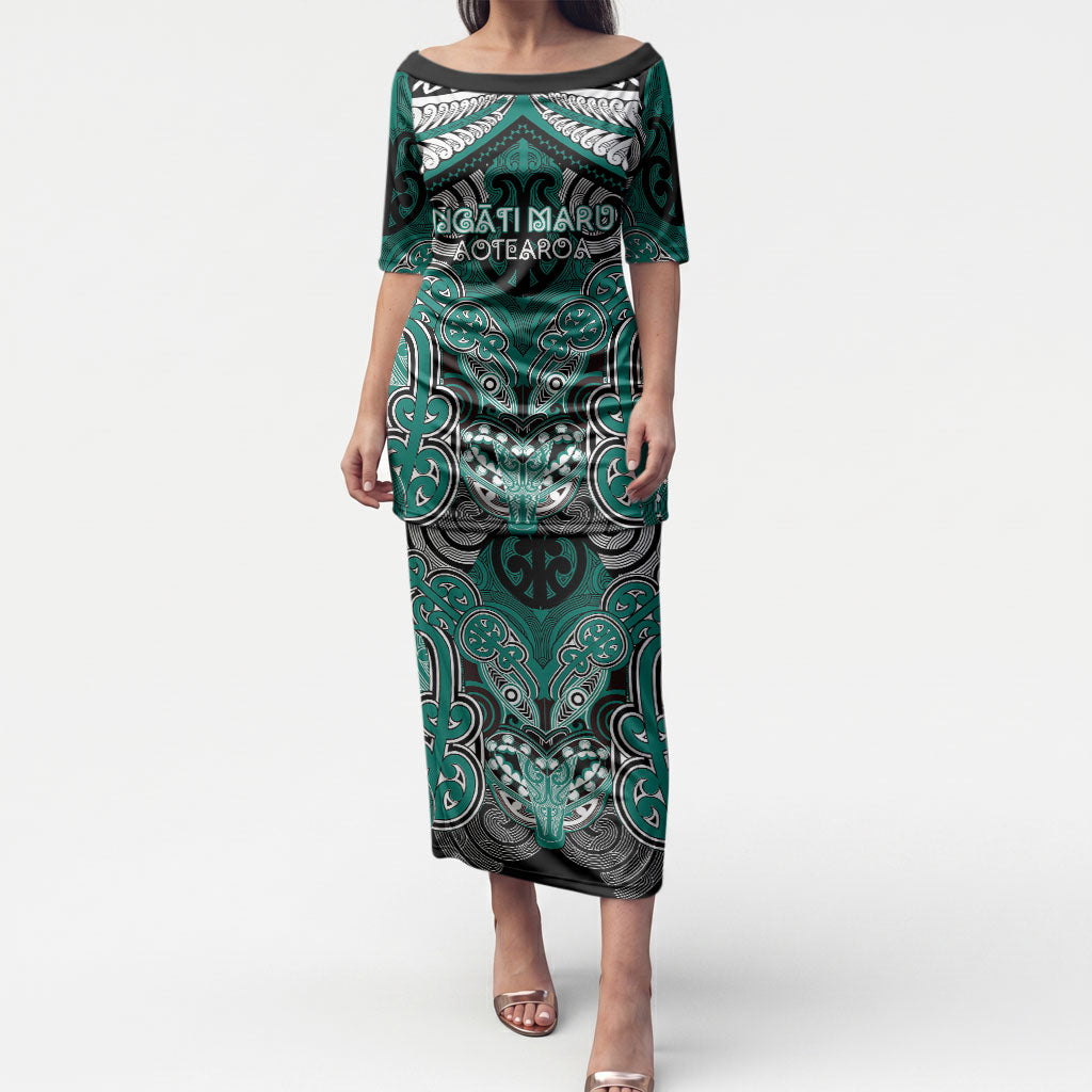 Aotearoa Iwi Ngati Maru Personalised Puletasi Maori Kowhaiwhai Pattern