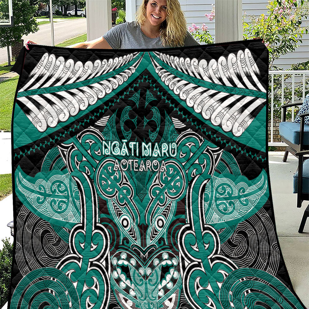 Aotearoa Iwi Ngati Maru Quilt Maori Kowhaiwhai Pattern