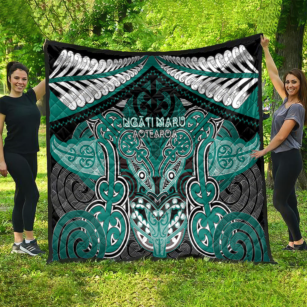 Aotearoa Iwi Ngati Maru Quilt Maori Kowhaiwhai Pattern