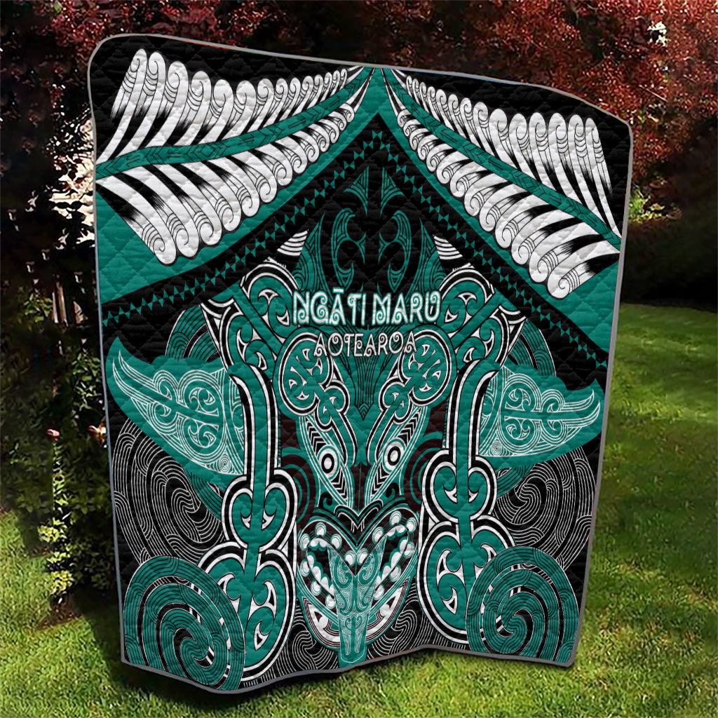 Aotearoa Iwi Ngati Maru Quilt Maori Kowhaiwhai Pattern