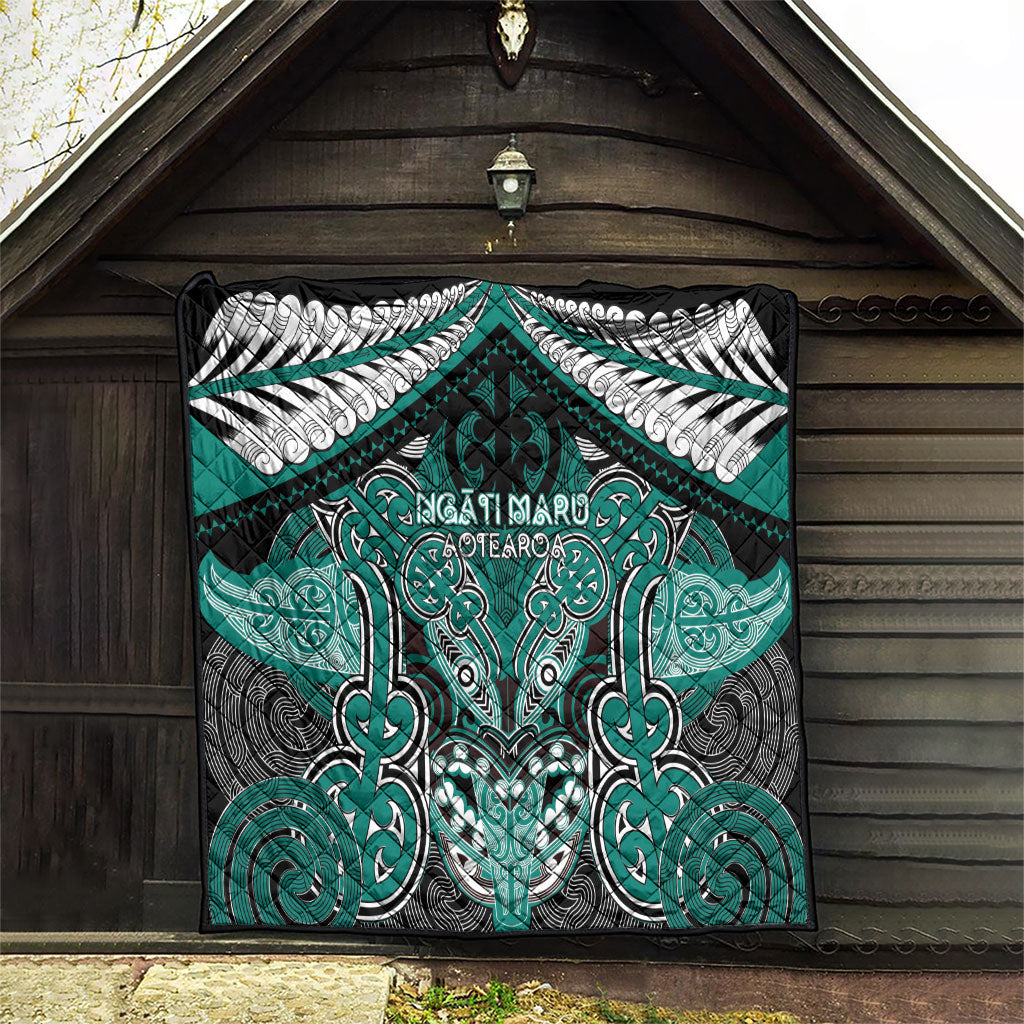 Aotearoa Iwi Ngati Maru Quilt Maori Kowhaiwhai Pattern