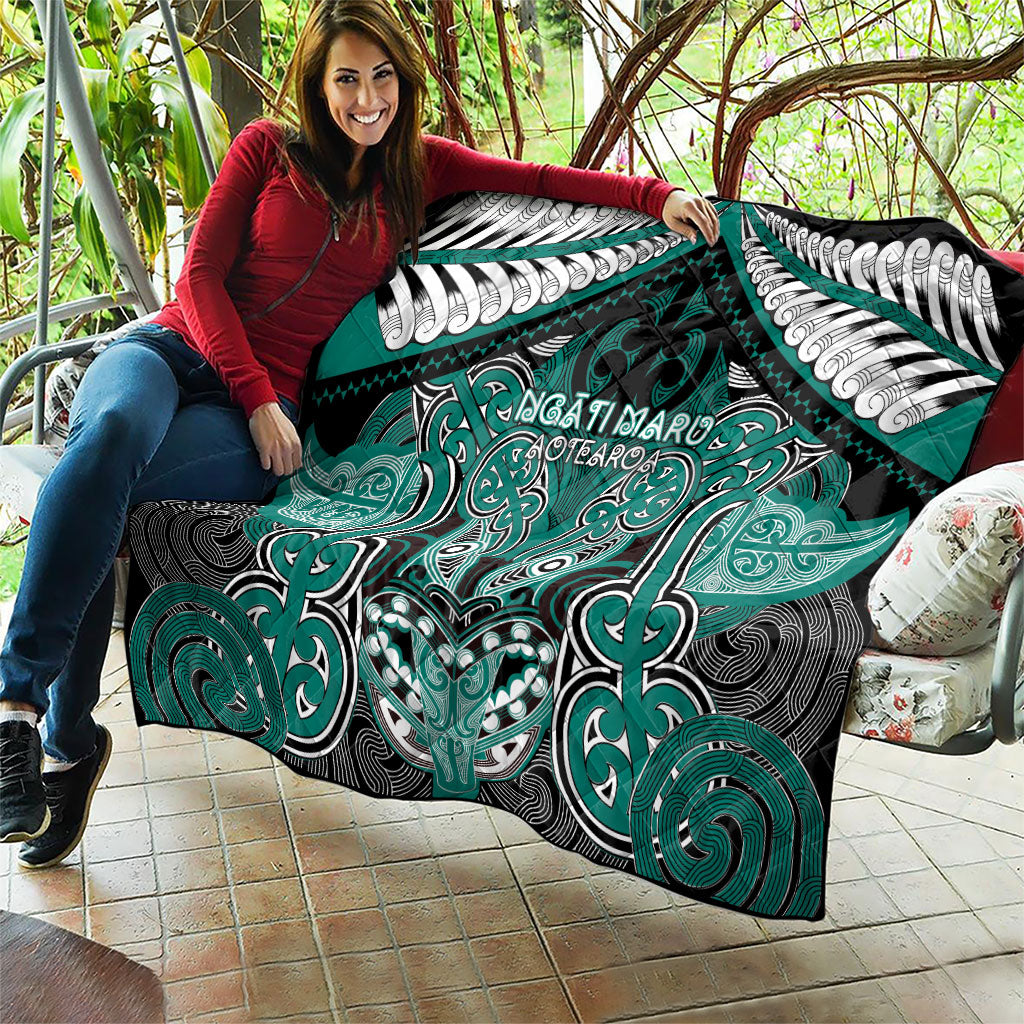 Aotearoa Iwi Ngati Maru Quilt Maori Kowhaiwhai Pattern