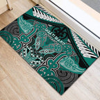 Aotearoa Iwi Ngati Maru Rubber Doormat Maori Kowhaiwhai Pattern