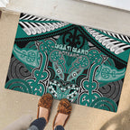 Aotearoa Iwi Ngati Maru Rubber Doormat Maori Kowhaiwhai Pattern