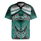 Aotearoa Iwi Ngati Maru Personalised Rugby Jersey Maori Kowhaiwhai Pattern