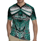Aotearoa Iwi Ngati Maru Personalised Rugby Jersey Maori Kowhaiwhai Pattern