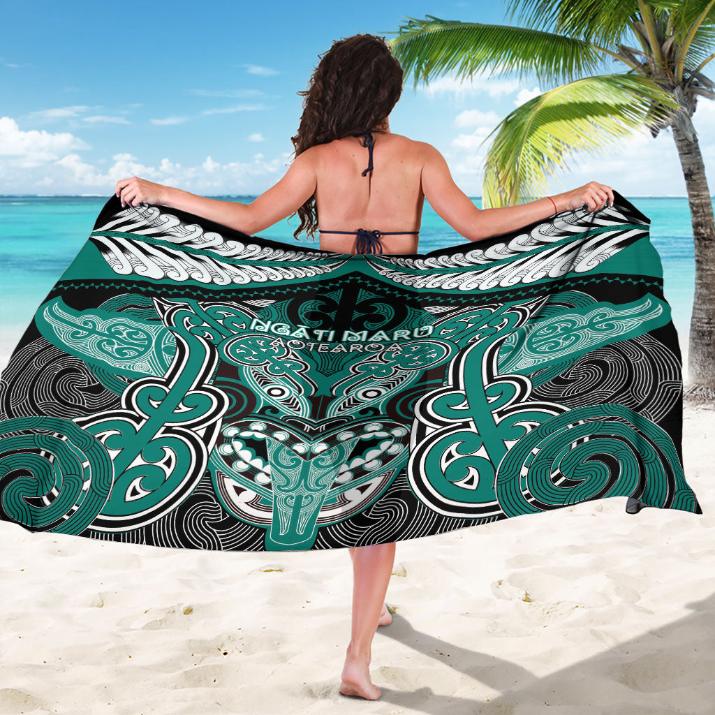 Aotearoa Iwi Ngati Maru Sarong Maori Kowhaiwhai Pattern