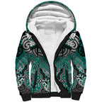 Aotearoa Iwi Ngati Maru Personalised Sherpa Hoodie Maori Kowhaiwhai Pattern