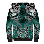 Aotearoa Iwi Ngati Maru Personalised Sherpa Hoodie Maori Kowhaiwhai Pattern