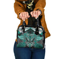 Aotearoa Iwi Ngati Maru Shoulder Handbag Maori Kowhaiwhai Pattern