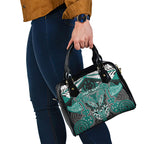 Aotearoa Iwi Ngati Maru Shoulder Handbag Maori Kowhaiwhai Pattern