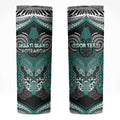 Aotearoa Iwi Ngati Maru Personalised Skinny Tumbler Maori Kowhaiwhai Pattern