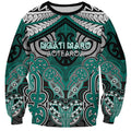 Aotearoa Iwi Ngati Maru Personalised Sweatshirt Maori Kowhaiwhai Pattern