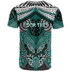 Aotearoa Iwi Ngati Maru Personalised T Shirt Maori Kowhaiwhai Pattern