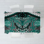 Aotearoa Iwi Ngati Maru Tablecloth Maori Kowhaiwhai Pattern
