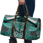 Aotearoa Iwi Ngati Maru Travel Bag Maori Kowhaiwhai Pattern
