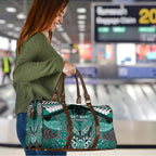 Aotearoa Iwi Ngati Maru Travel Bag Maori Kowhaiwhai Pattern