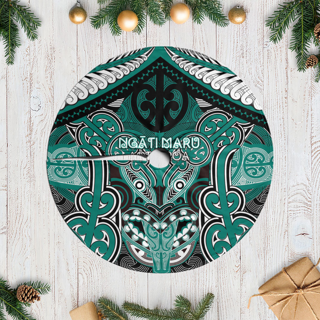 Aotearoa Iwi Ngati Maru Tree Skirt Maori Kowhaiwhai Pattern