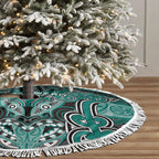 Aotearoa Iwi Ngati Maru Tree Skirt Maori Kowhaiwhai Pattern