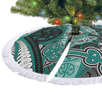 Aotearoa Iwi Ngati Maru Tree Skirt Maori Kowhaiwhai Pattern