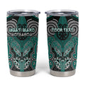 Aotearoa Iwi Ngati Maru Personalised Tumbler Cup Maori Kowhaiwhai Pattern