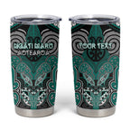 Aotearoa Iwi Ngati Maru Personalised Tumbler Cup Maori Kowhaiwhai Pattern