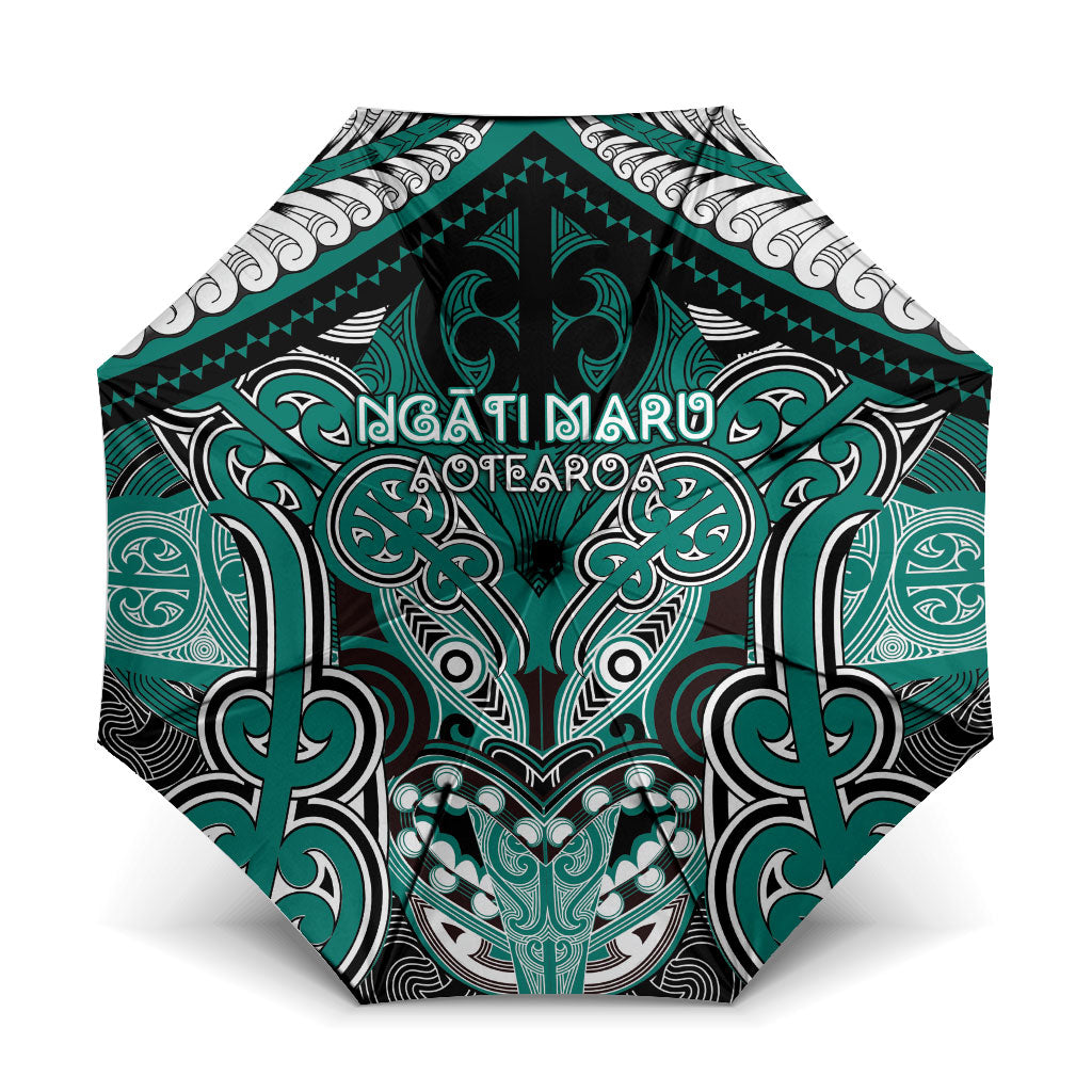Aotearoa Iwi Ngati Maru Umbrella Maori Kowhaiwhai Pattern