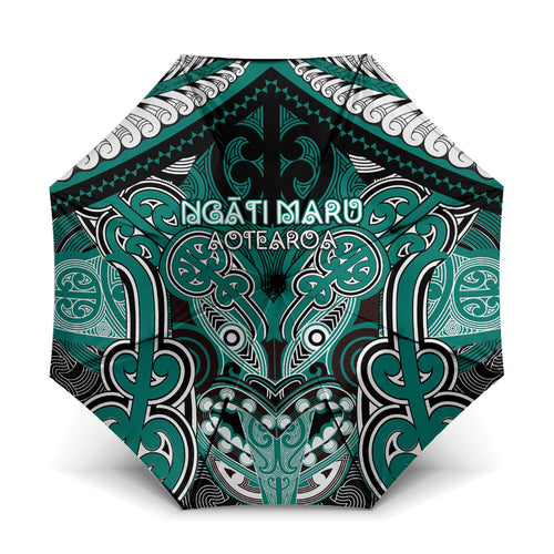 Aotearoa Iwi Ngati Maru Umbrella Maori Kowhaiwhai Pattern