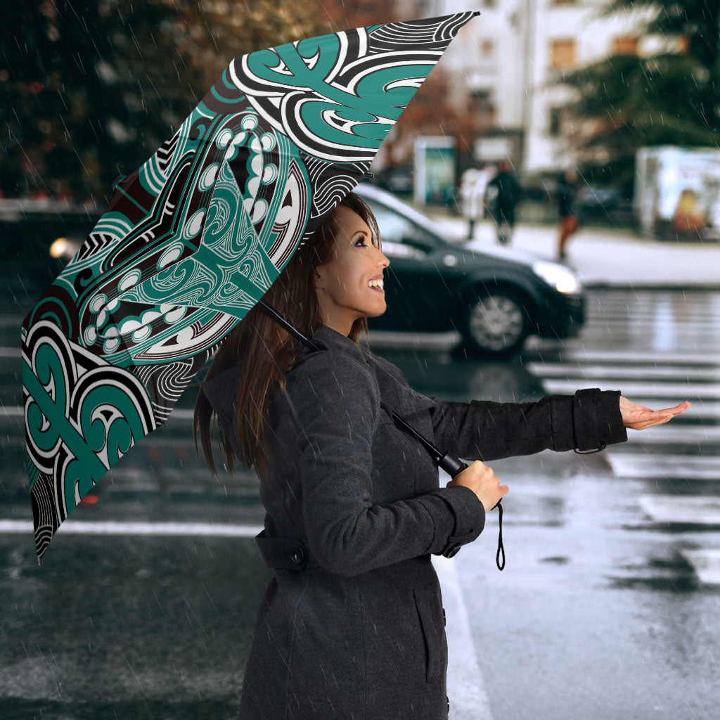 Aotearoa Iwi Ngati Maru Umbrella Maori Kowhaiwhai Pattern