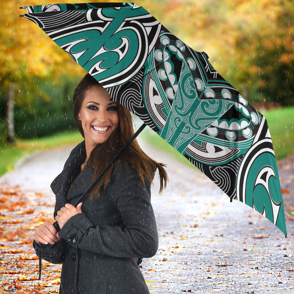 Aotearoa Iwi Ngati Maru Umbrella Maori Kowhaiwhai Pattern
