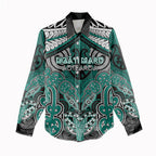 Aotearoa Iwi Ngati Maru Personalised Women Casual Shirt Maori Kowhaiwhai Pattern